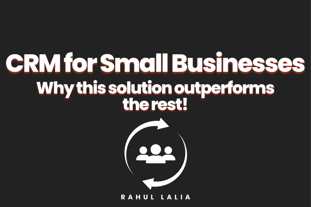 Cover image for blog titled ‘CRM for Small Businesses: Why this solution outperforms the rest,’ featuring a customer management icon and bold headline on a dark background.