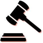 Gavel icon representing digital marketing for small law firms and legal practices