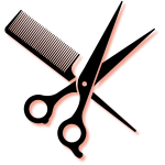 Barber and salon icon symbolizing digital marketing for small hair salons and beauty businesses