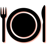 Restaurant industry icon showing digital marketing for small restaurants and local eateries